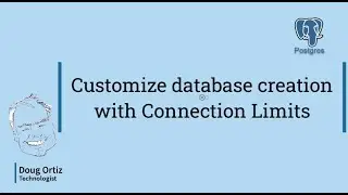 Create your Postgres database with  connection limits!