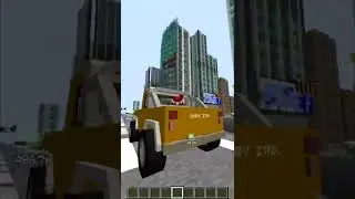 Driving Through Minecraft's Largest City Ever #Shorts