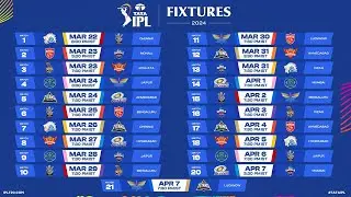 IPL 2024 : 🚨IPL 2024 Official Schedule Released by BCCI | IPL 2024 Full Schedule