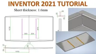 Inventor 2021 Tutorial #210 | 3D Sheet metal design | Transformer 1000KVA Project | Part 1