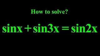 Trigonometry Equation Olympiad Problem | Math Olympiad Training