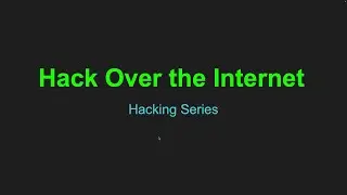 How hackers hack any computer over the internet using payload.