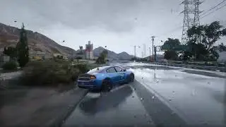 QuantV 3.0 + NVE  best Ultra  graphics raining day  mod for GTA V  Arab Drifting