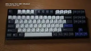 Akko ZERO 3087 Cherry MX Red vs Silent Red (+mods)