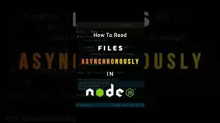 how to read files in nodejs. 