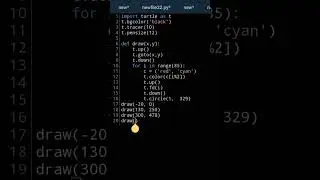 python turtle code for graphic🐢😜🌼 || python coding status 😍 #shorts  #programming #turtle  #python