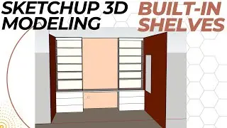 How to Design Built-In Shelves with SketchUp 3D Modeling!