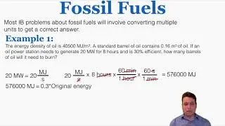 Fossil Fuels - IB Physics