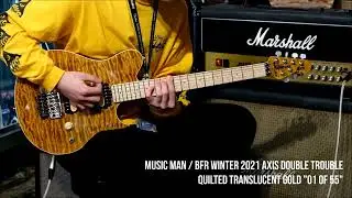 Music Man BFR Winter 2021 Axis Double Trouble Quilted Translucent gold "01 of 55"【S/N D00106】【渋谷店】