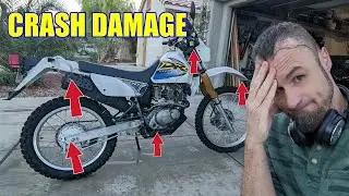 Suzuki DR200 Street CRASH damage Assessment and how much it costs?