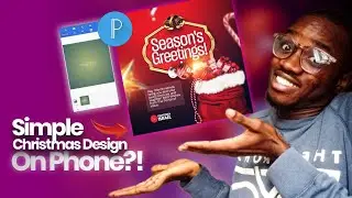 How To Create This Amazing Christmas Flyer Design From Scratch ON PHONE! (FLYER DESIGN TUTORIAL)