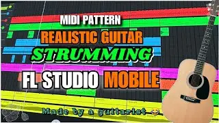 GUITAR Strumming in FL Studio Mobile | BEAT MAKING