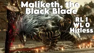 Defeating Maliketh, the Black Blade at level 1 (no weapon upgrades, hitless, solo) - Elden Ring