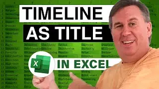 Excel Pivot Powerhouse: Pivot Timeline to Title - Episode 2170