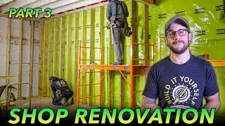 WORKSHOP RENOVATION PART 3 : Framing Walls & Windows