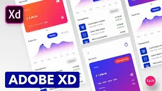 Design and animate a financial app with Adobe XD for Iphone X