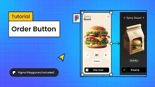 Intuitive Order Button animation in #figma 📦 🚚