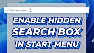 How to Disable/Enable the Search Box in Start (OBSOLETE) - Windows 11