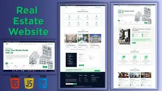 🚀Build a Responsive Real Estate Website Using HTML, CSS & JS | Step-by-Step.