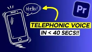 How to create a PHONE VOICE Sound Effect | Adobe Premiere Pro Tutorial