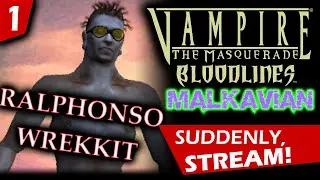 The Malkavian Bloodline - ThunderPsyker Plays Vampire The Masquerade Part 1