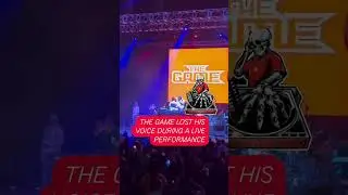 The Game loses his voice during a live performance