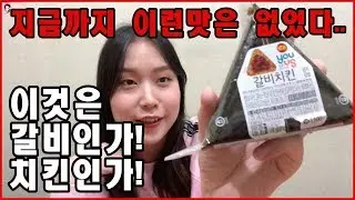 지금까지 이런맛은 없었다. 이것은 갈비인가 치킨인가! 신상 삼각김밥| 꼬미언니