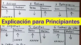 Manejo básico de CUENTAS T Contabilidad básica