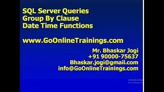 03 SQL Server Queries - Group By Clause and Date Time Functions