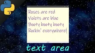Learn Python tkinter GUI text areas easy 📒