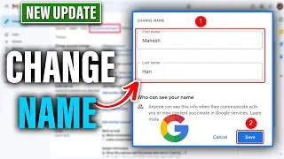 How To Change Google Account Name 2025 (PC or Laptop)