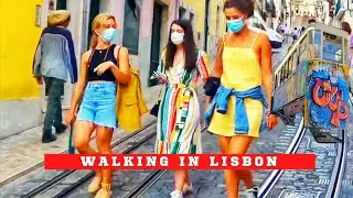 Lisbon. Portugal. Walk around Lisbon. Getting to know the Elevador da Bica in Lisbon.