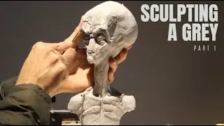 Sculpting a Grey Alien: Part 1 - Foundation & Proportions Tutorial with Monster Clay