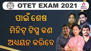 OTET EXAM 2021 |Last Minute Tips for OTET 2021| Plan With Experts