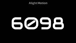 1-10000 in Audiowide Font (Alight motion Test)