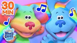 Rainbow Puppy Songs & Adventures! 🌈 w/ Blue & Josh | 30 Minute Compilation | Blue’s Clues & You!