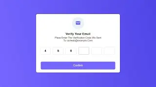 how to create otp verification code form using  html css and javascript