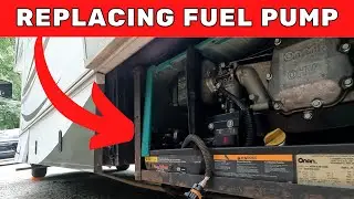 HOW TO REPLACE THE FUEL PUMP IN A CLASS C GENERATOR // Onan 4000