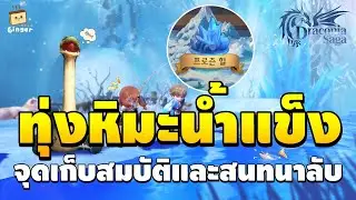 จุดเก็บสมบัติและสนทนาลับ แผนที่ทุ่งหิมะเกล็ดน้ำแข็ง (Frozen Snowfield) | Draconia Saga