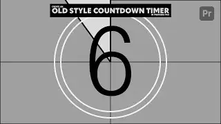 Create an OLD STYLE COUNTDOWN TIMER in Premiere Pro