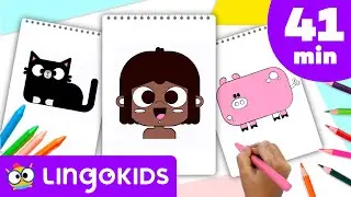 DRAWING FOR KIDS 🎨 🖼️ | How to draw for kids | CRAFTS by Lingokids