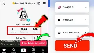 🟡Get Free 10k Likes ♥️ Followers In 5 Minutes|| Free Tiktok Followers Hack 2024 ||