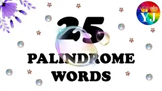 Palindrome Words | 25 English Palindrome Words | Word Puzzles |  Find Palindrome