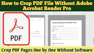 How to Crop PDF Without Acrobat | How to Crop PDF Pages