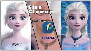 Elsa Glowup | Tutorial| ibispaintx