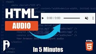 How to add audio in HTML - Learn HTML audio in 5 minutes