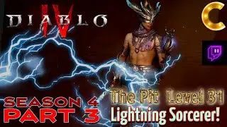 Diablo IV: Season 4 Part 3 | Defeat The Pit for Ingolith Tier 31 | Lightning Sorcerer Level 100