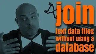 How to join text data files ? Yes, I Know IT ! Ep 14