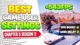 The BEST Game User Settings in Fortnite Chapter 5 SEASON 3! ✅ (High FPS & Fix STUTTER)