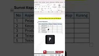 tips cara buat cek list di ms word #shortvideo #shorts #msword